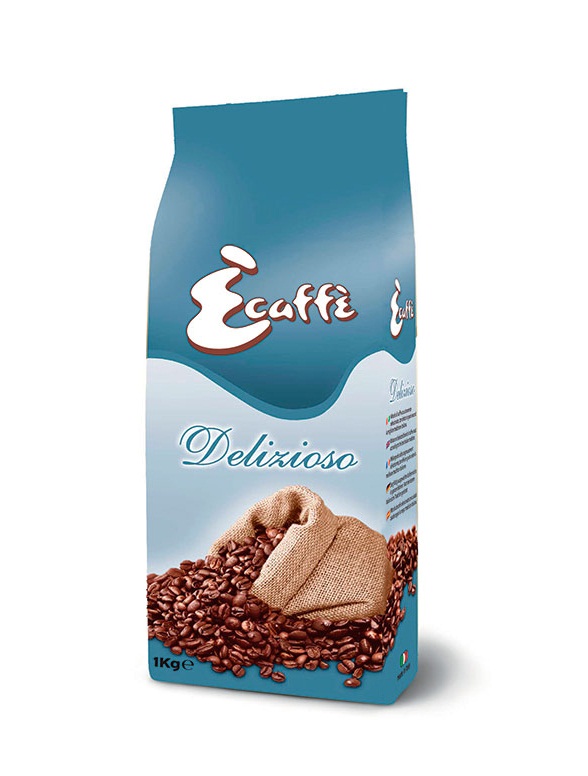Кофе в зернах Ecaffe Delizioso 1,0 кг.