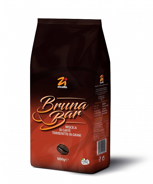 Кофе в зернах Zicaffe Linea Bruna (Bruna bar) 1,0 кг.