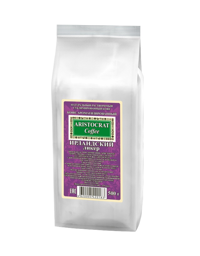Кофе сублимированный ароматизированный ARISTOCRAT Ирландский ликер 0,5 кг