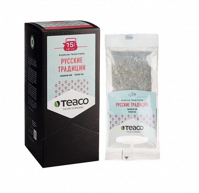 Чай Teaco РУССКИЕ ТРАДИЦИИ пакетированный, для заваривания в чайнике