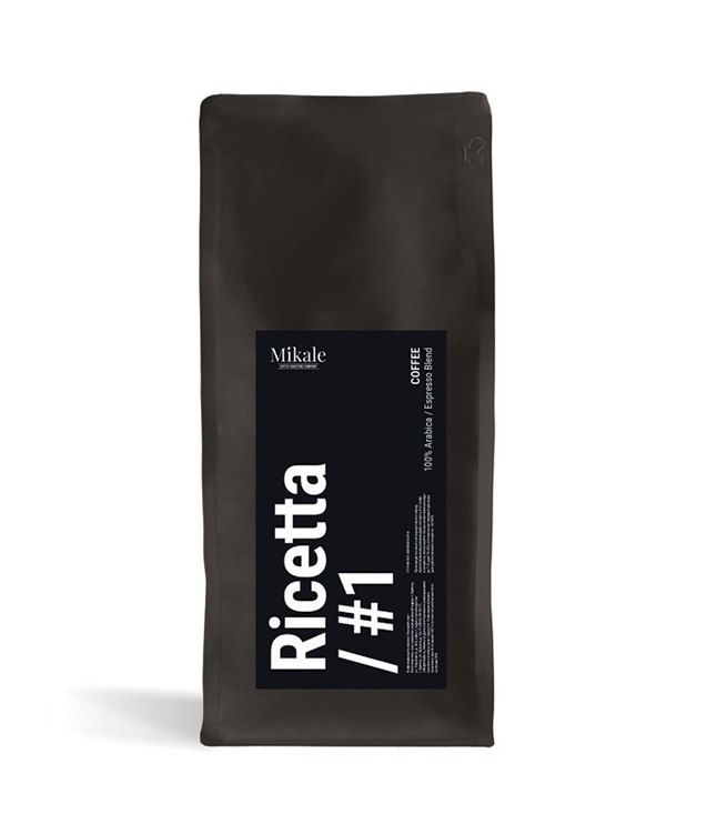 Кофе в зёрнах Mikale Ricetta #1 (New name 1) 0,5 кг.