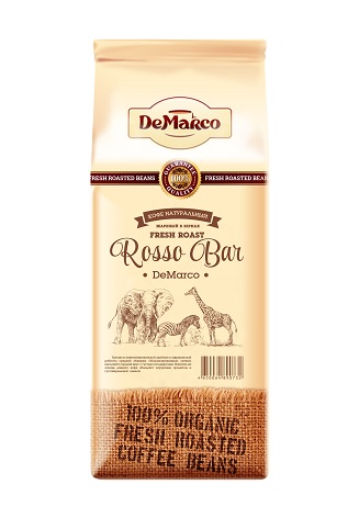 Кофе в зернах DeMarco Fresh Roast ROSSO BAR 1,0 кг.